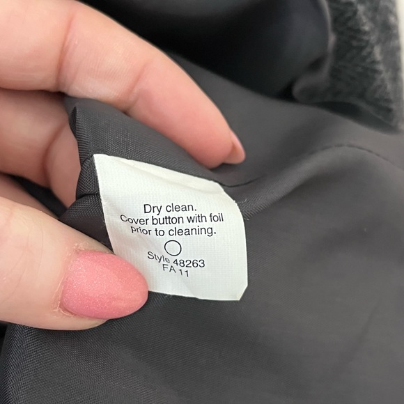 J.Crew Hack-ing Herringbone Blazer Grey Size 4 - Picture 7 of 11